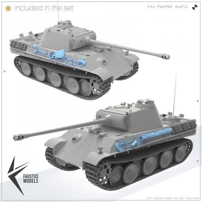 Hovedbilde Faustus Models 1:35 - FM35021 Panther Tool Racks ...