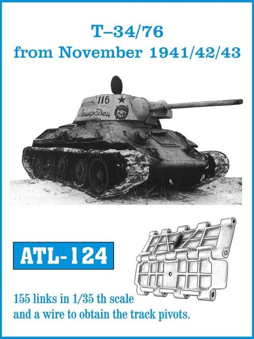 Hovedbilde FriulModel 1:35 - ATL-124 T-34/76 from November ...